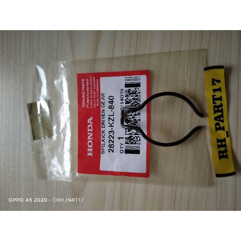 SPRING KICK DRIVE GEAR/28223KZL840/PER SELAHAN VARIO SCOOPY BEAT