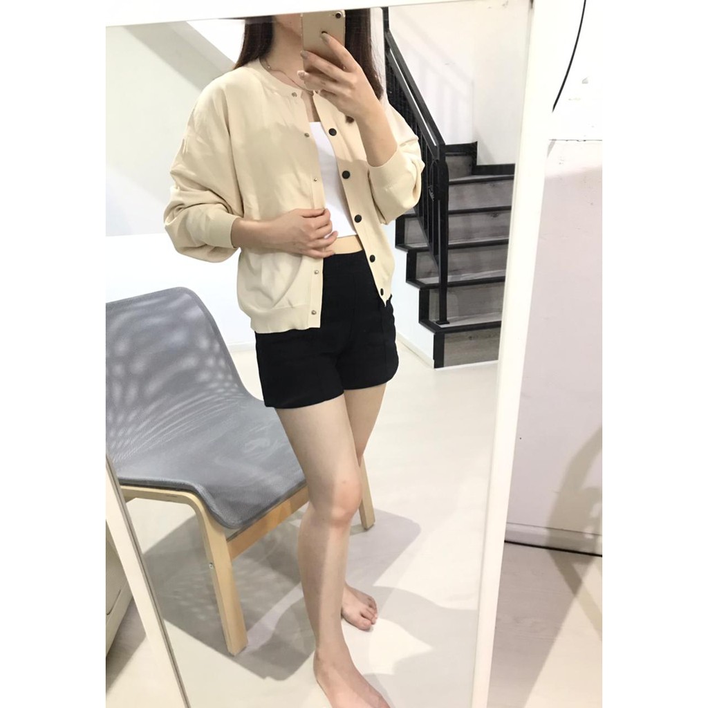 Cathy Baseball Outer Swag Cardigan Import HK Outer Baseball Cardi Simple Cardigan Lengan Panjang