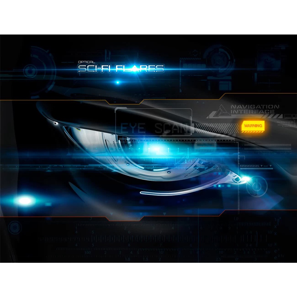 Rons Sci-Fi Optical Flares Brushes - Photoshop Action