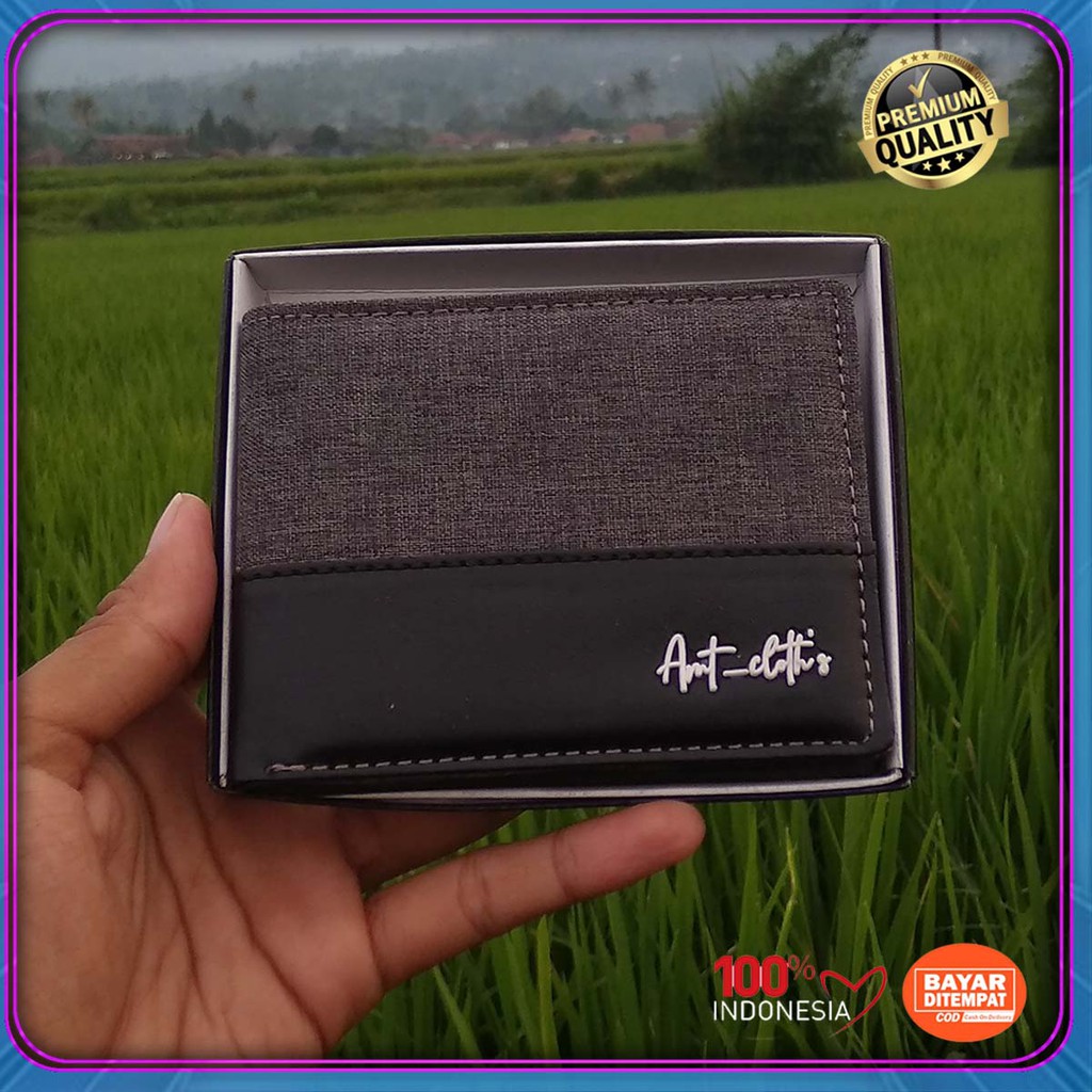 AMT Cloth's Fashion Dompet Pria distro Bahan Kulit PVC Premium Synthetic Leather
