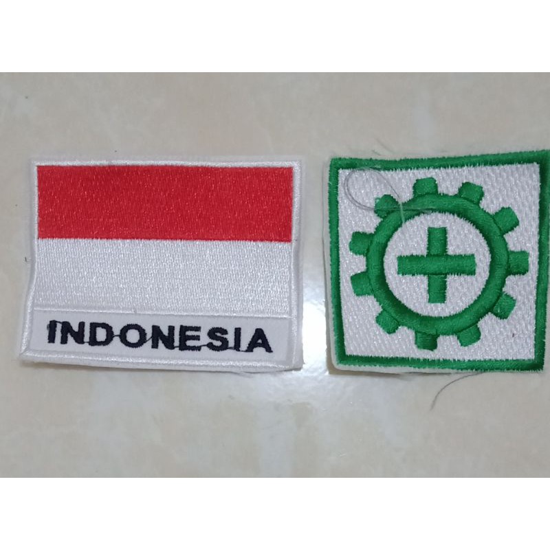 bordir bendera dan K3