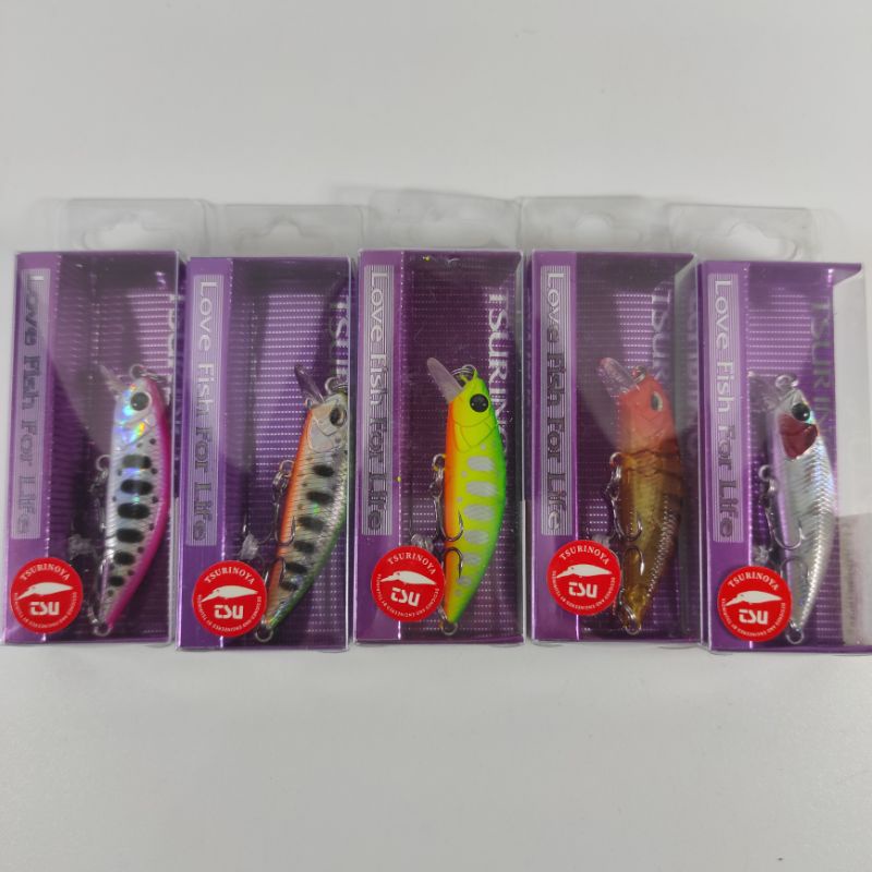 LURE Minnow TSURINOYA DW63 NEW 5gr 5cm Sinking