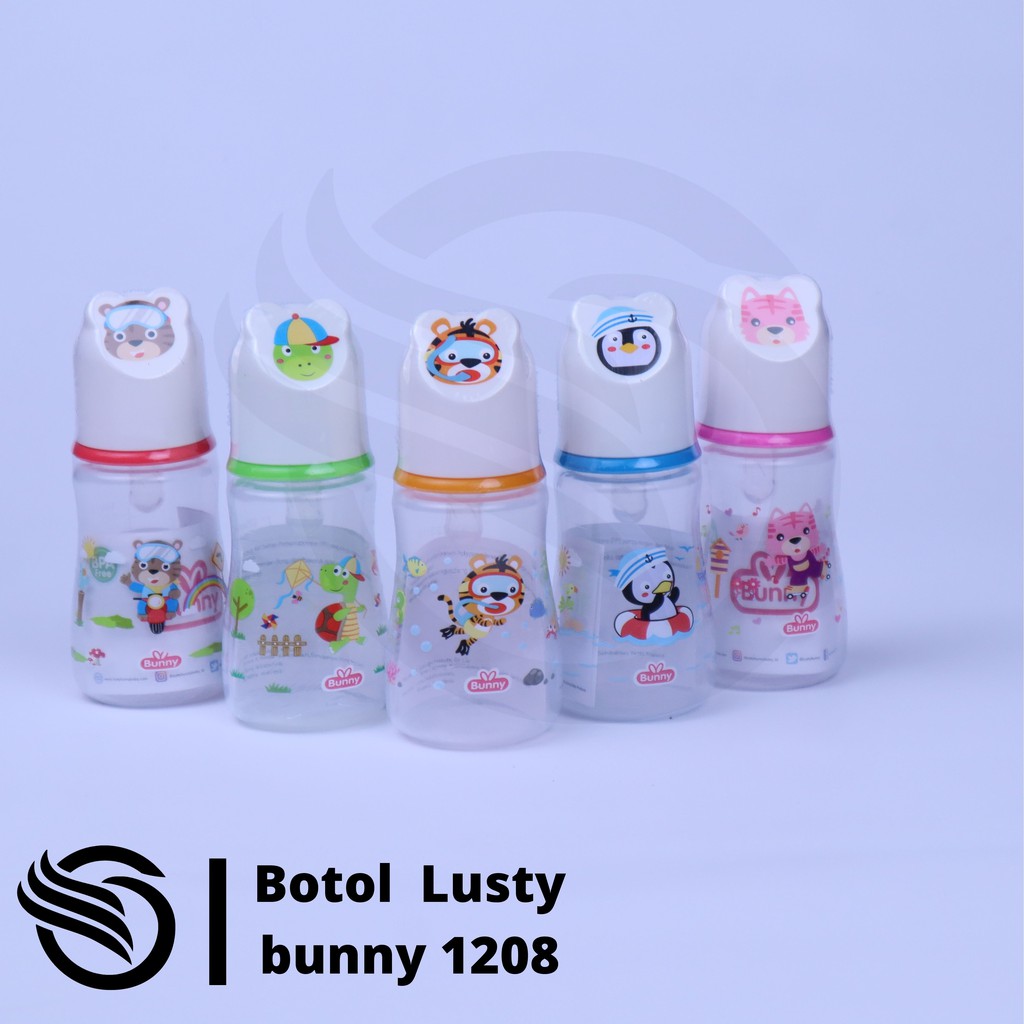Botol Susu Bayi Lusty Bunny 1208 / Dot Bayi karakter lucu murah 125ML