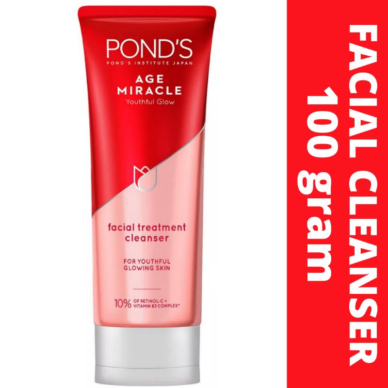 Ponds Age Miracle Facial Cleanser 100gr Sabun Cuci Muka Youthful Glow