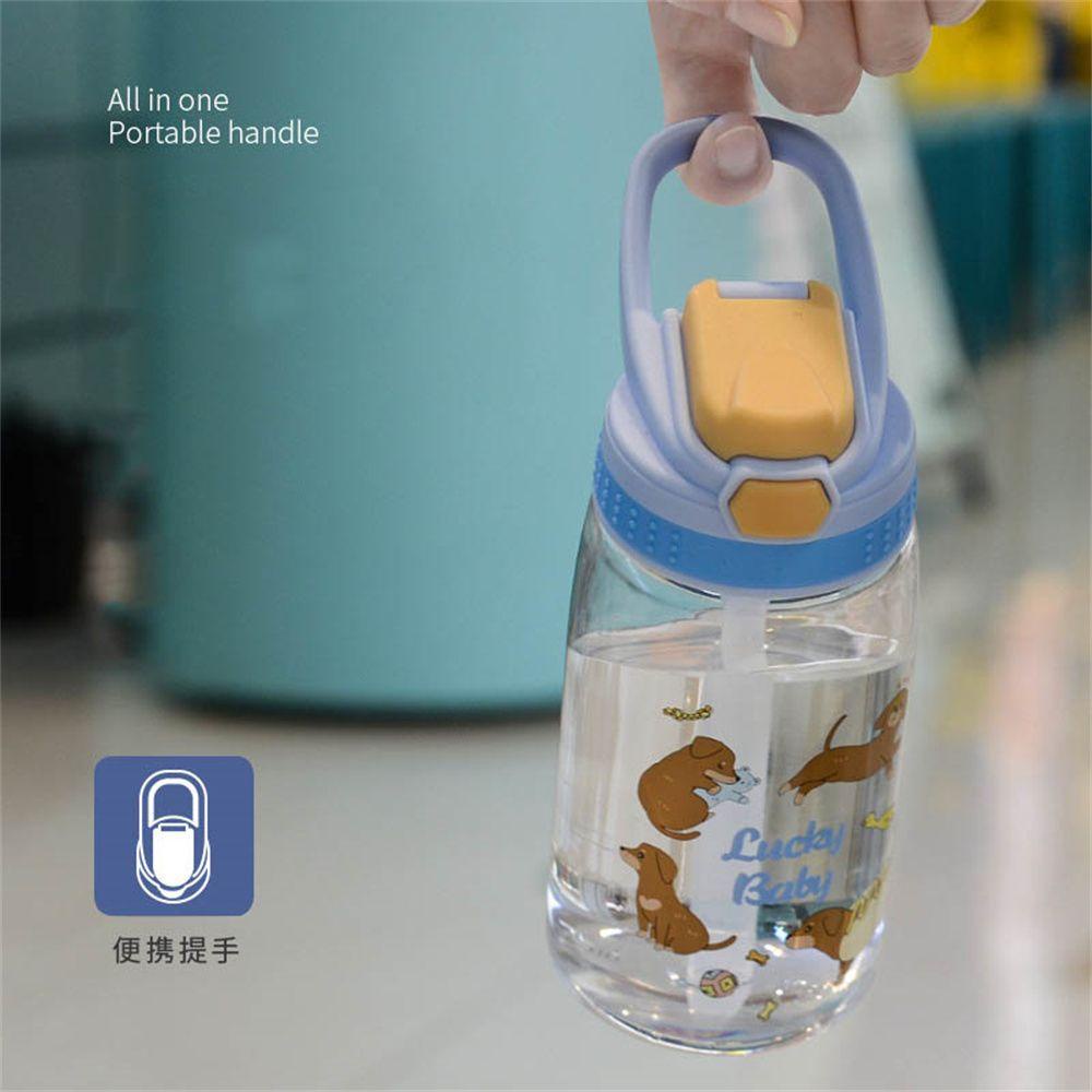 Populer Botol Air Minum Portable Handle Kreatif Portable Lucu Plastik Tk Gelas Sedotan