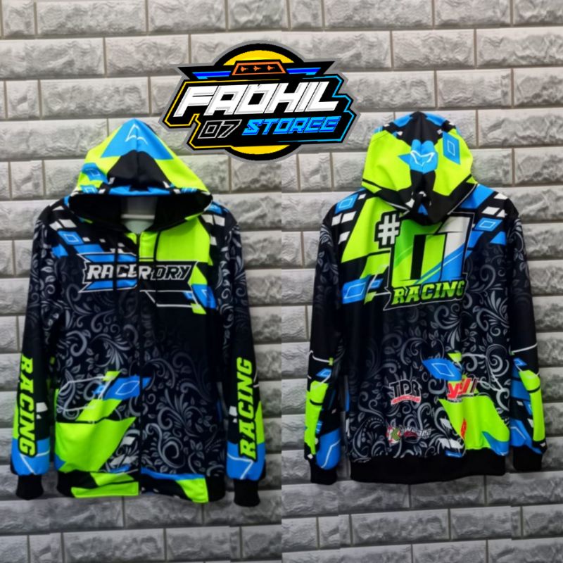 JACKET RACING PRINTING PRIA WANITA DEWASA L XL