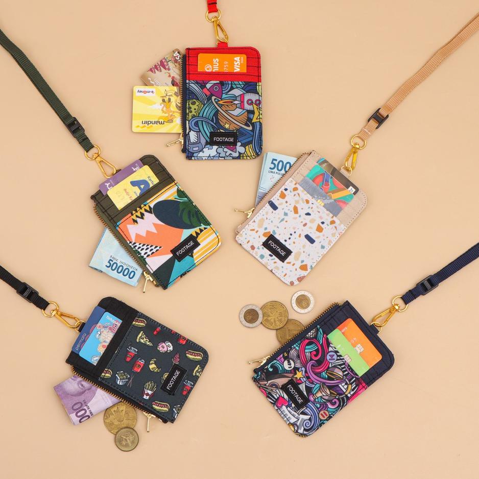

LANGSUNG KIRIM.. Gantungan ID Card Holder Casual Kantor Kalung Name Tag Lanyard Dompet Kartu Pria Wanita ID-02