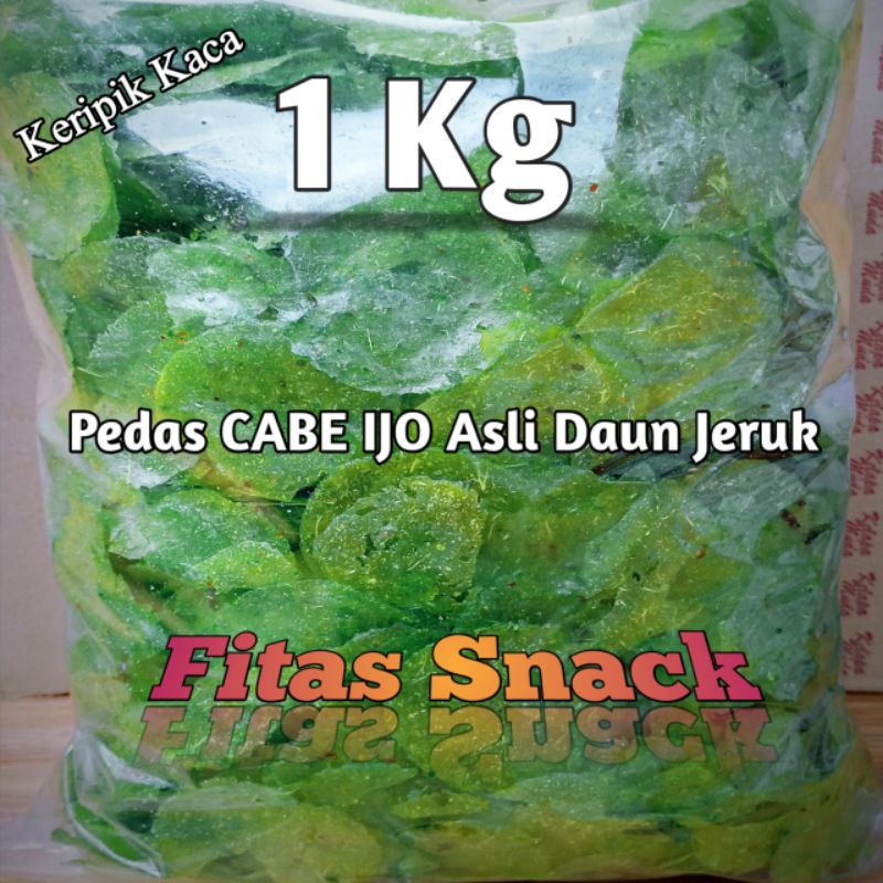 

Kripca/Pikca/Keripik Kaca 1Kg Pedas Cabe Ijo Asli Daun Jeruk Super Enak/Beledag Kicimpring/Kripik Beling 1kg/Kirca/Keripik Singkong/Pikca Cabe Hijau