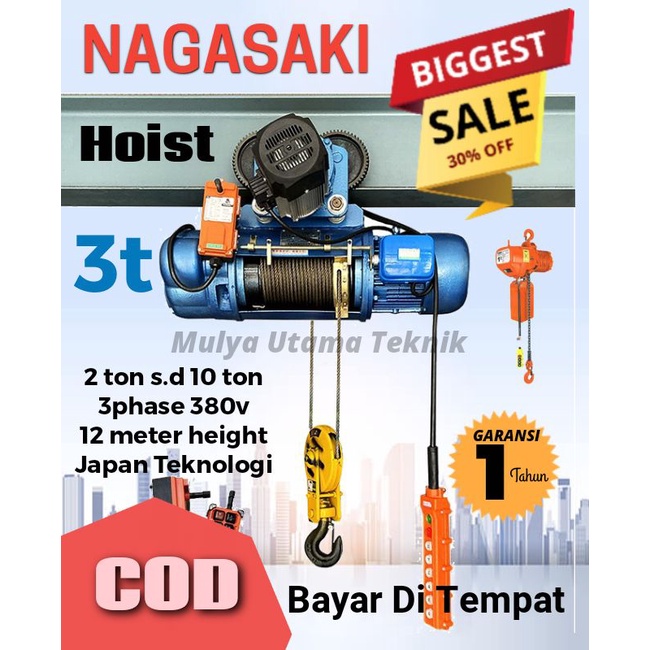 Wire Rope Hoist 3 ton 615c