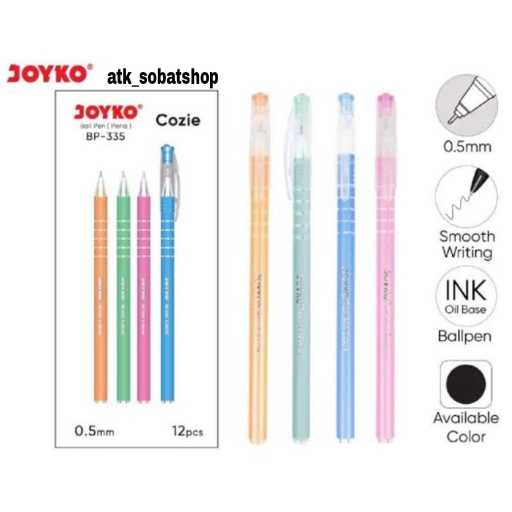

Ballpen/Pen/Pulpen Joyko COZIE BP-335 0.5mm Murah (/PCS)