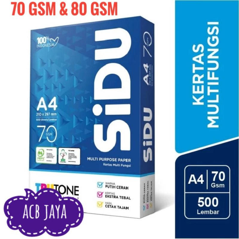 

Kertas A4 Merk Sidu (Acb Stationery)