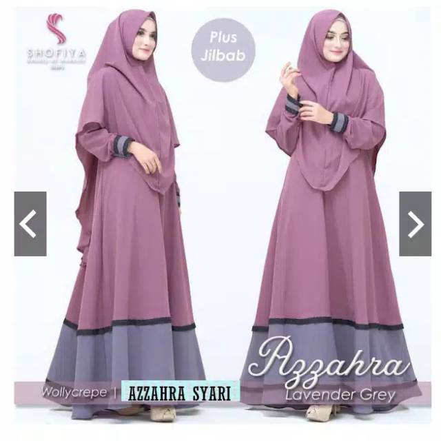 AZZAHRA SET SYARI 3 UKURAN  GROSIR BANDUNG | GAMIS SYARI PESTA