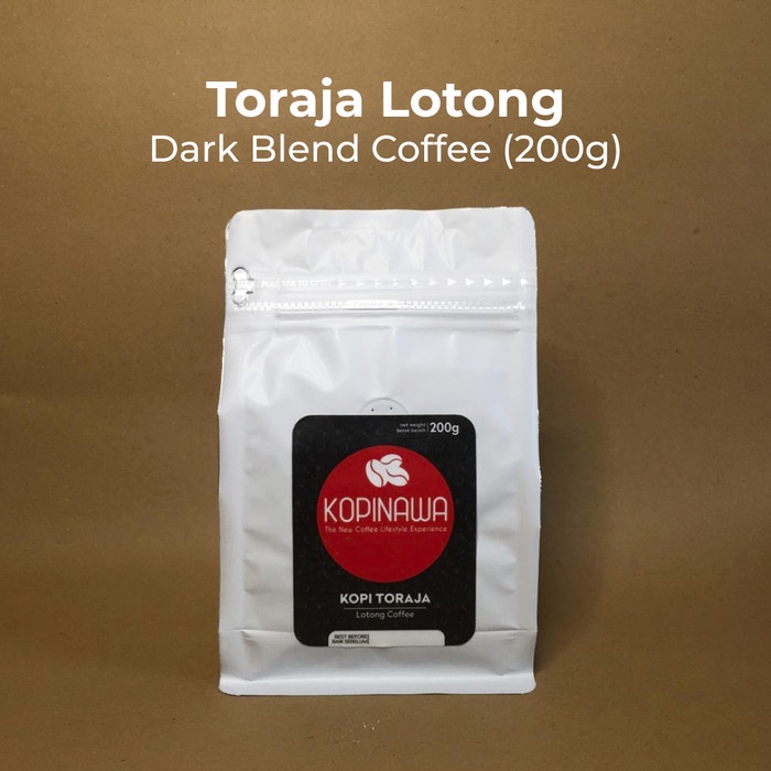 

KOPINAWA TORAJA - Biji Kopi Bubuk Dark Blend Arabica Robusta - 200 gr