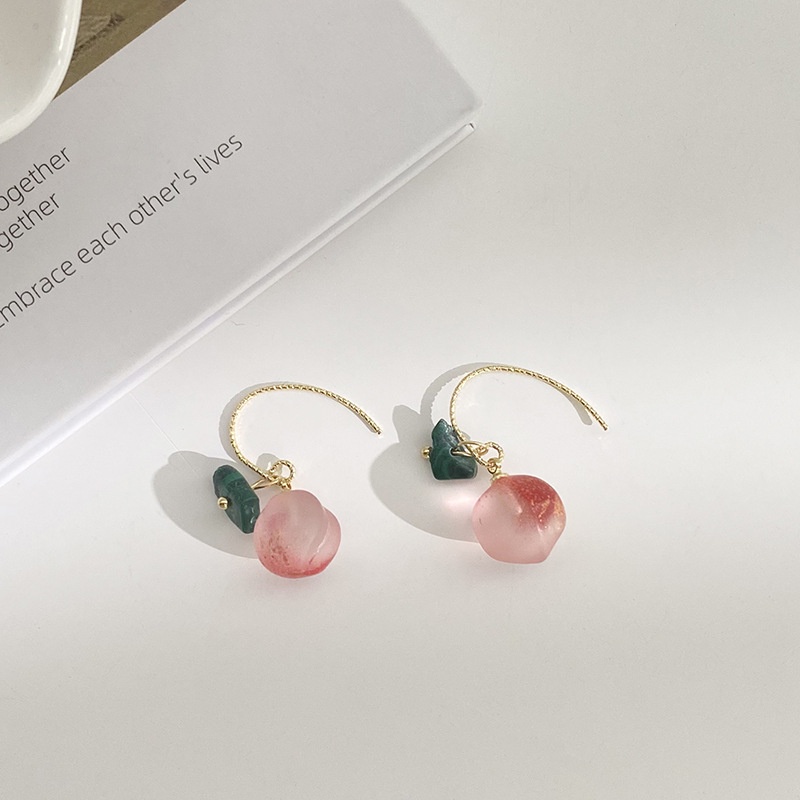 Anting Bulat Bahan Resin Gaya Korea Untuk Wanita