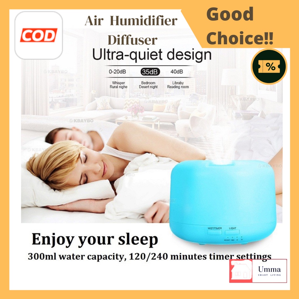 Jual Humidifier Aromatherapy Humidifier Diffuser Aromaterapi Oil Diffuser +  7 LED Taffware - HUMI H770 | Shopee Indonesia