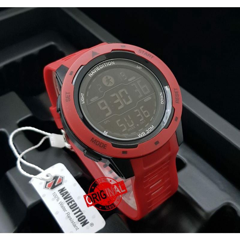 Jam Tangan Naviedition Terlaris Rubber Digital Fashion Pria Wanita North Edge 8100