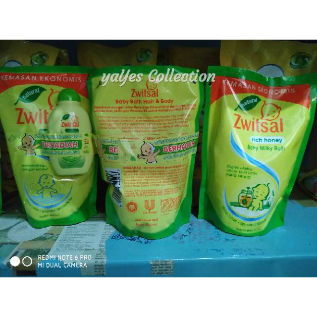 Zwitsal 450 ml refill baby bath hair and body sabun cair bayi aloe vera lidah buaya switsal