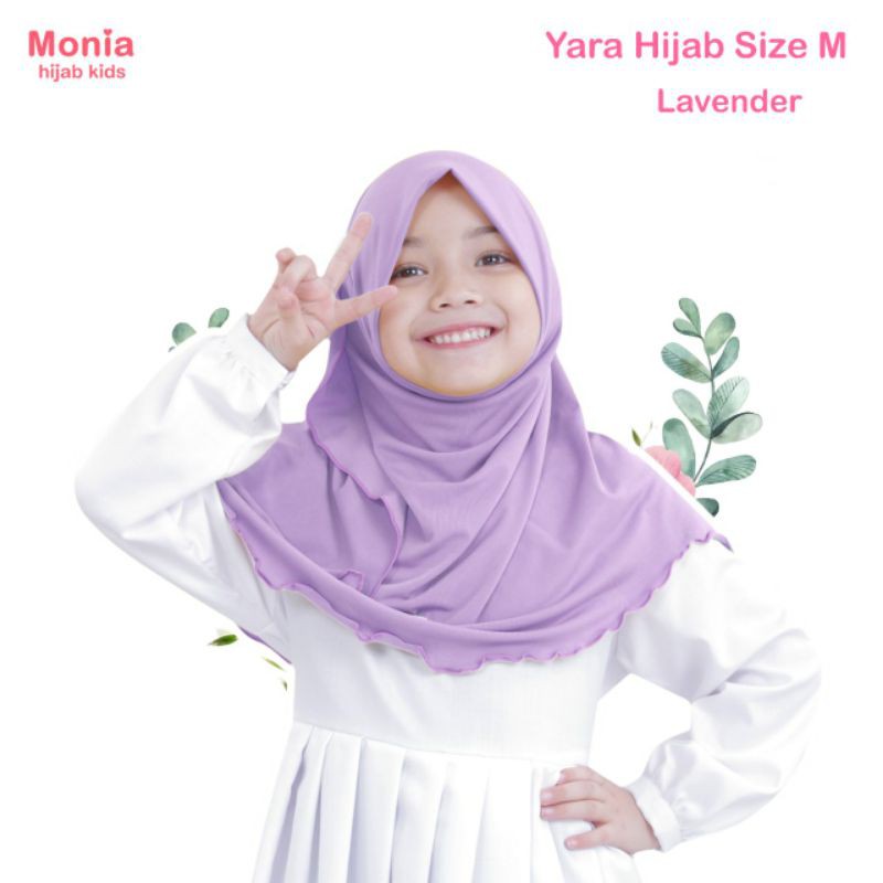 Yara Hijab by Monia Hijab Kids Lavender MLXL | Hijab terlaris