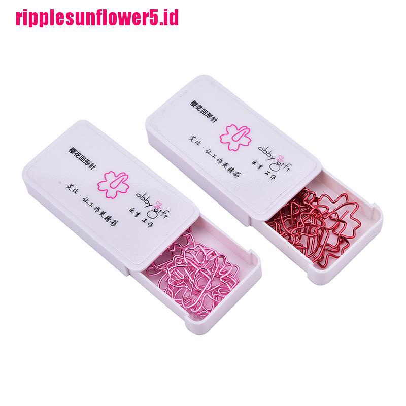 2pcs Kertas Motif Bunga Sakura Warna Pink / Merah