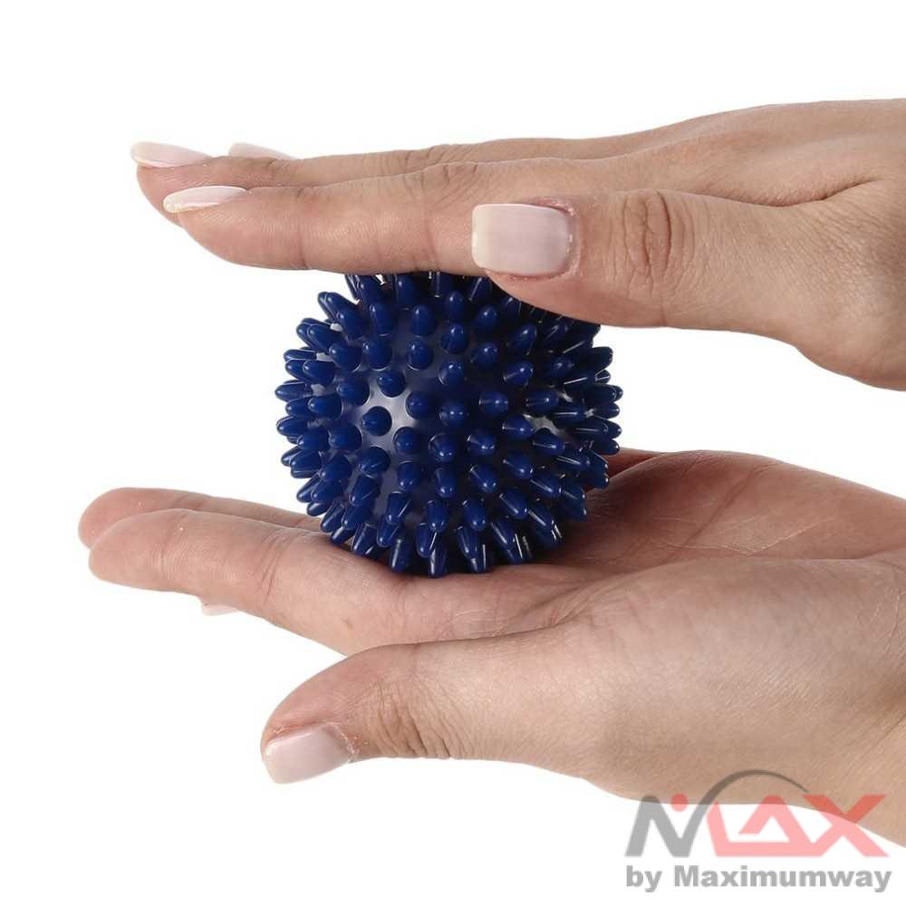 Bola Pijat PVC Spiky Massage Ball Sport FItness 7.5cm - HA00681 Warna Biru