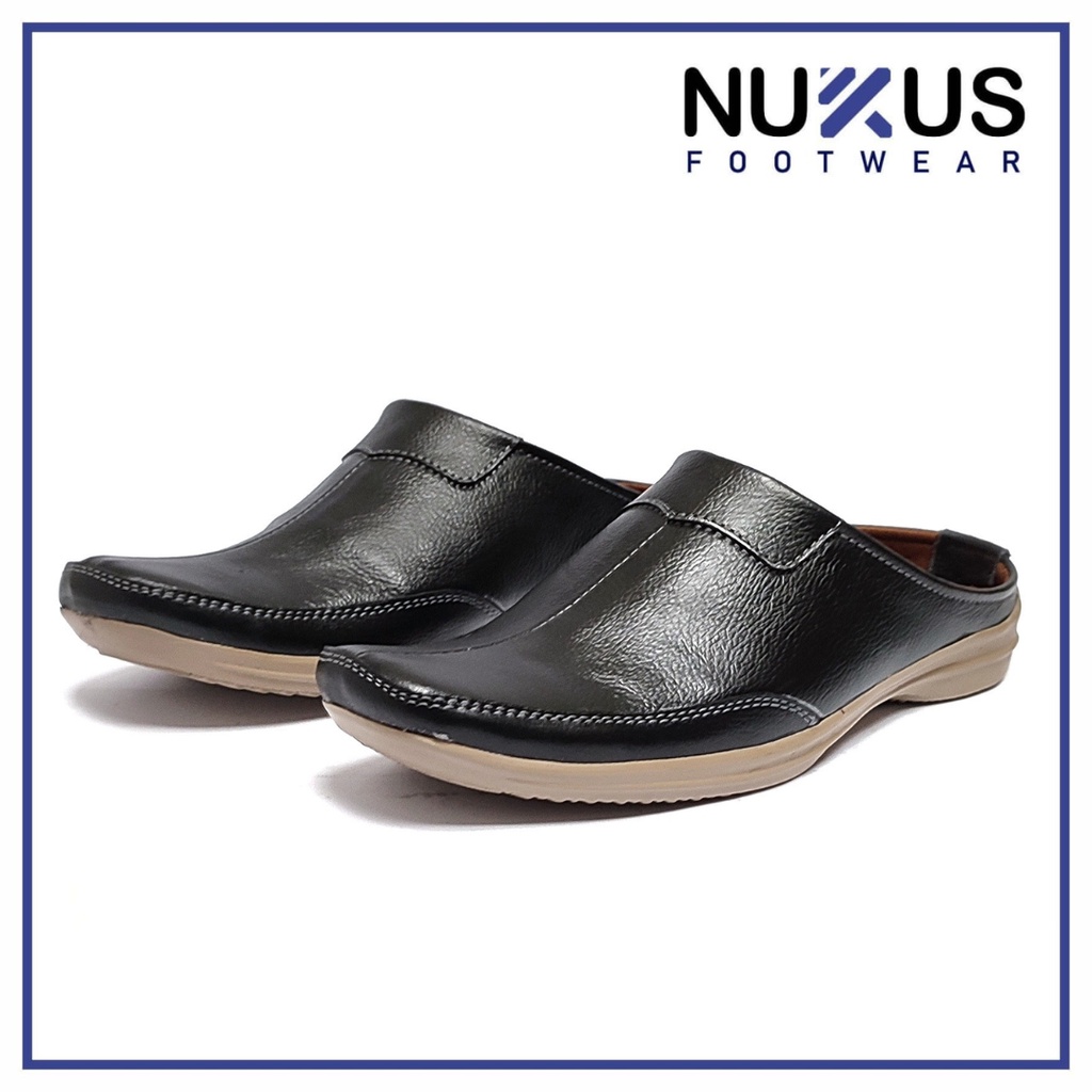 Nukus Sandal Selop Bustong Pria Kulit Sapi Asli - KS GB