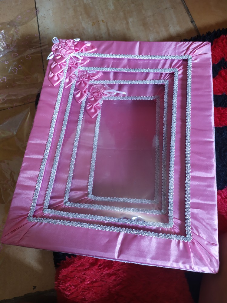 Box Seserahan Mahar Pernikahan / Kotak Hantaran Pernikahan Pakai Tutup Dan Pita