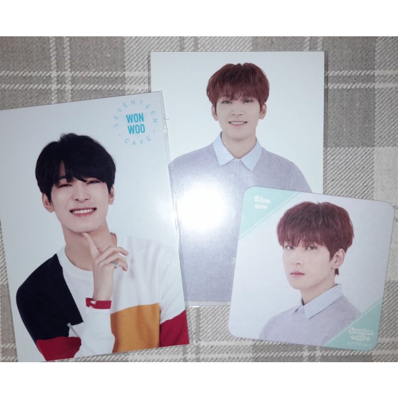 POSTCARD SEVENTEEN WONWOO CAFE