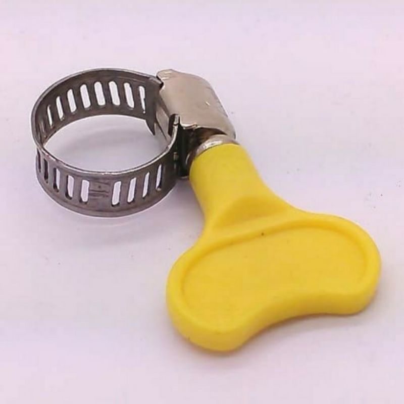 klem Pipa  Stainlesss  kuping handle kuning 5/8 &quot;,  3/4&quot;  , 1&quot; , 11/4 &quot; / CINCIN KLEM PIPA