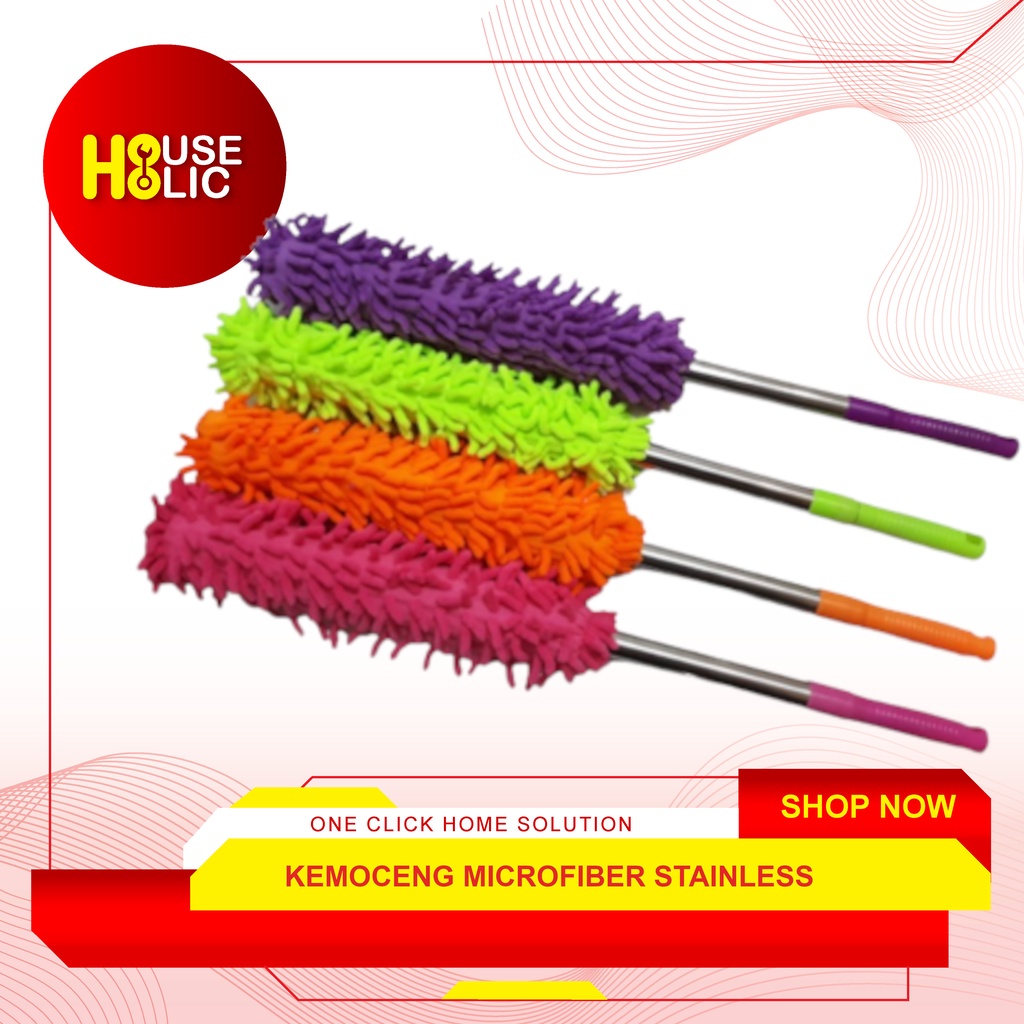 Kemoceng Microfiber / Kemoceng Cendol Stainless / Pembersih Debu