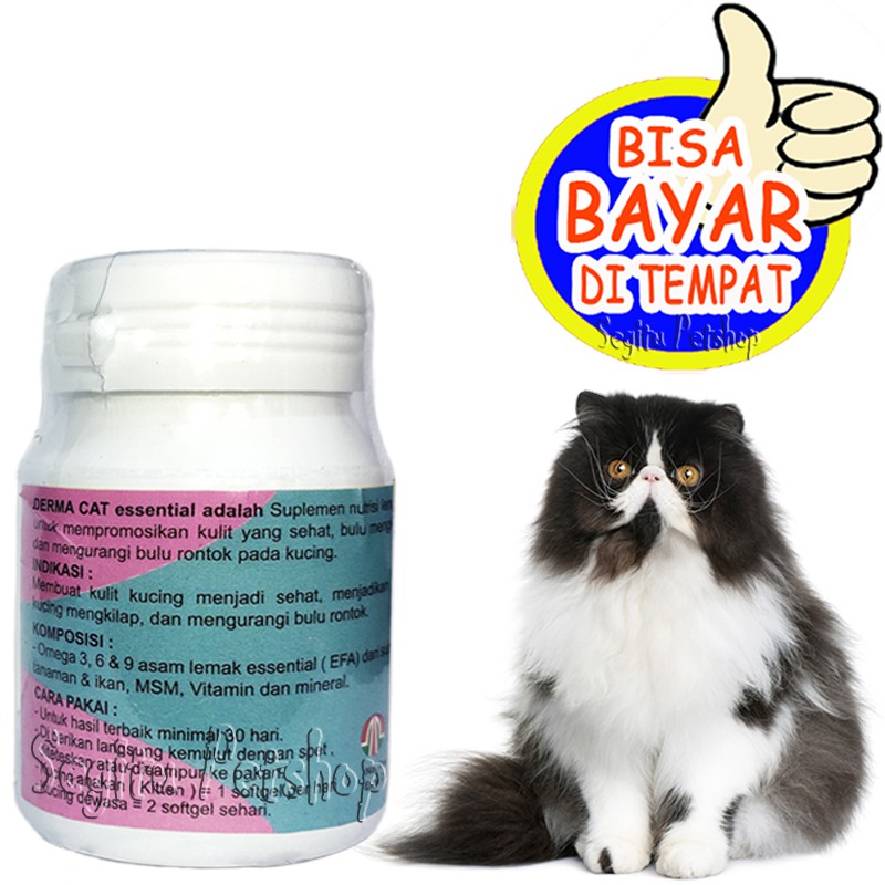 VITAMIN BULU DAN KULIT KUCING MENCEGAH RONTOK BOTAK DERMA CAT