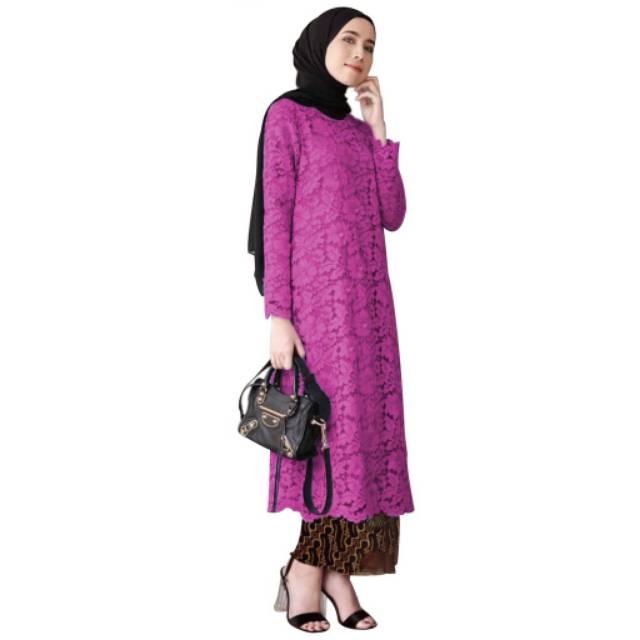 SETELAN KEBAYA TUNIK BRUKAT CORNELI GLITERS