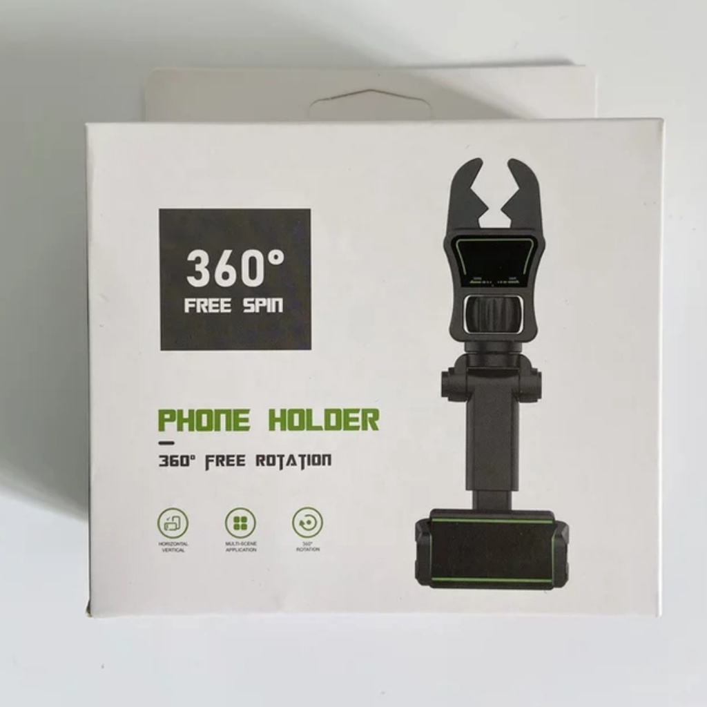 Holder HP Mobil 4in1 Dudukan Handphone Jepit Multifungsi Car Phone Holder