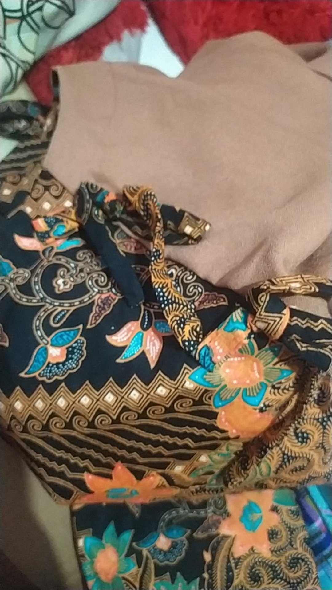 Batik Dolby Dolbi Dobby Doby Tenun Sutra Tulis Katun Atbm Baron Atasan Batik Wanita Sogan Srg308