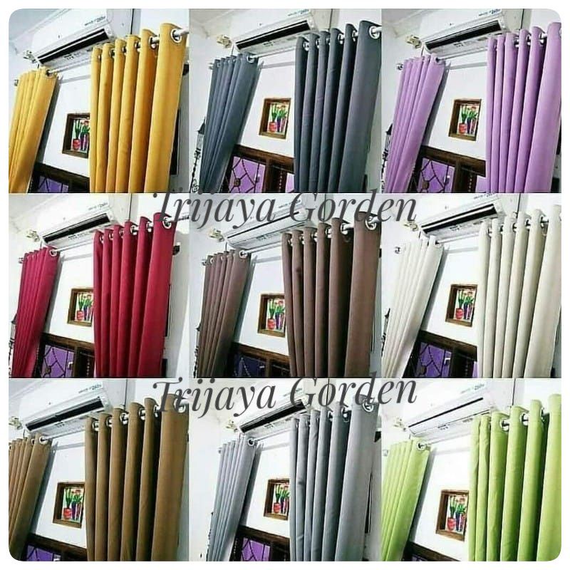 Gorden / Hordeng jendela  blackout import L.140×T.230cm gorden import grade A