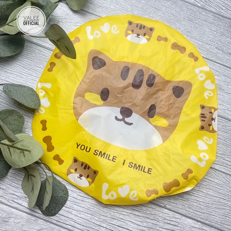 Shower Cap Karakter Kartun Penutup Rambut Kepala Mandi Topi Lucu