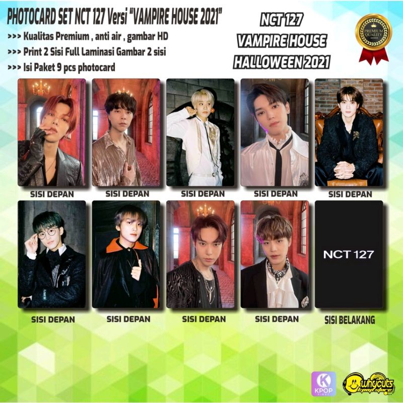 PHOTOCARD SET PC KPOP PREMIUM NCT 127 / Vampir House