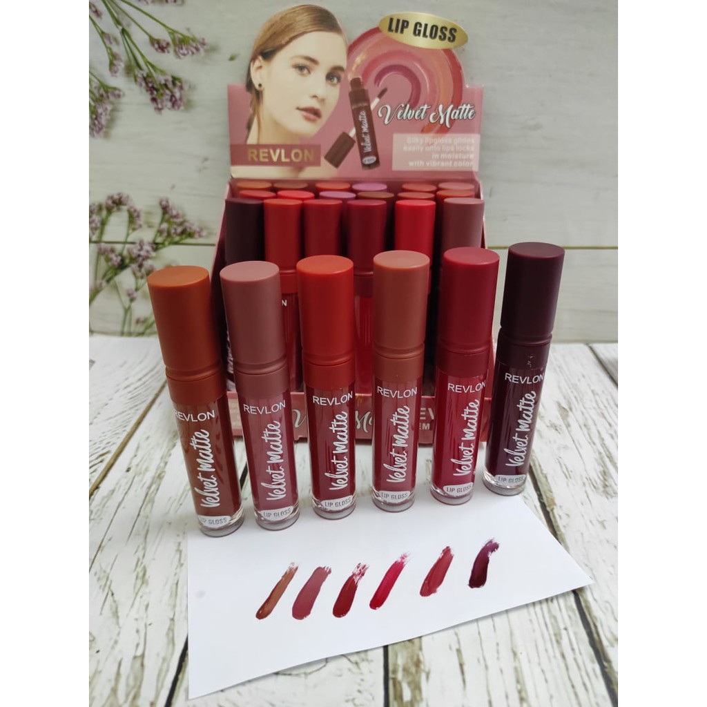 ( 6 PCS ) REVLON MATTE VELVET LIPCREAM 8066