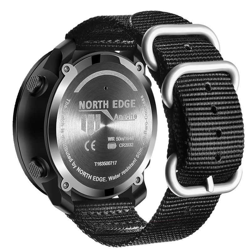 (Free Strap)NORTH EDGE APACHE 46 Men's sport Digital watch Hours Running Swimming Military Army watches Altimeter Barometer Compass