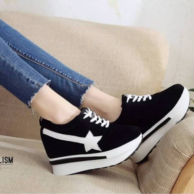 sepatu wanita sneker logo bintang as27-1