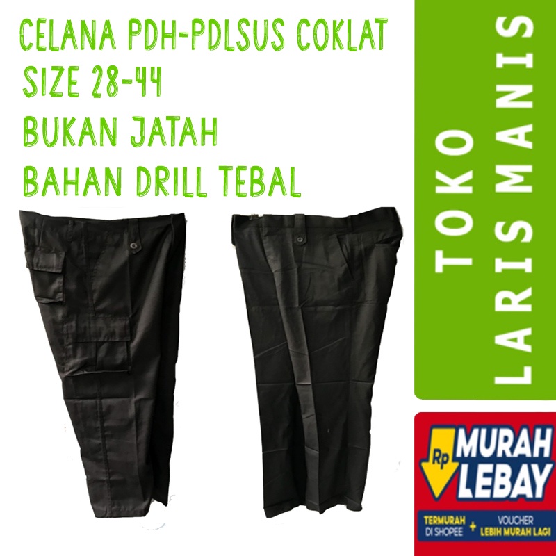 CELANA COKLAT POLRI BRIMOB SECURITY SATPAM PDH SUS PDL COKLAT TUA SATPAM