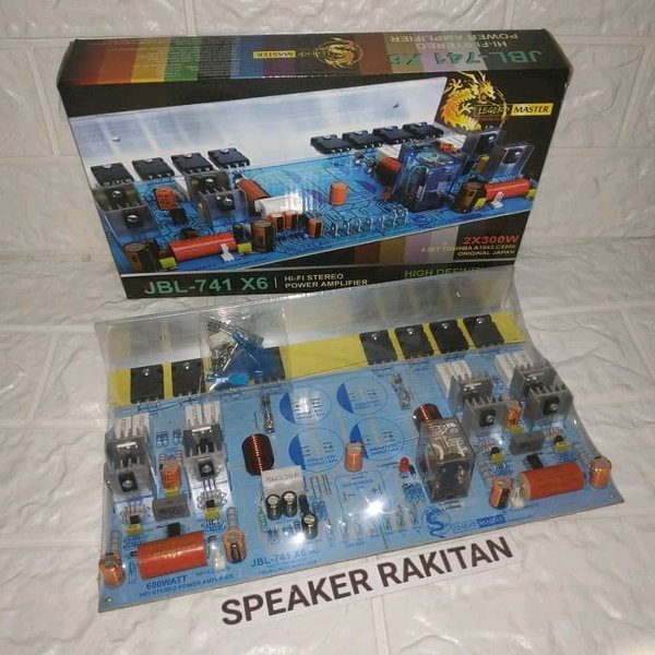 Kit power amplifier JBL-741 X6 Stereo 600watt