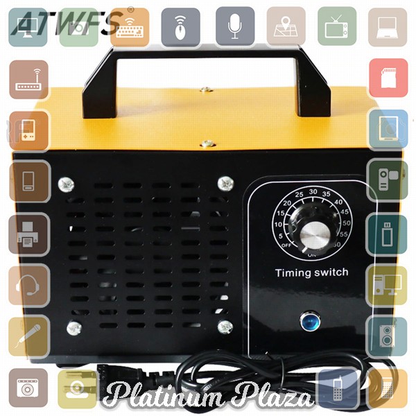 ATWFS Alat Penghasil Ozone Ozonizer Generator Air Purifier Formaldehyde 36G 220V - S`3TZDIZ-- Yellow