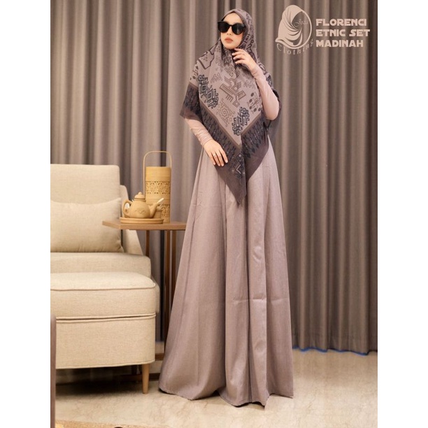 [JOZA CLOTHING] GAMIS SYARI TERBARU / DRESS SET DAILY " FLORENCI BASIC " BY JOZA CLOTHING