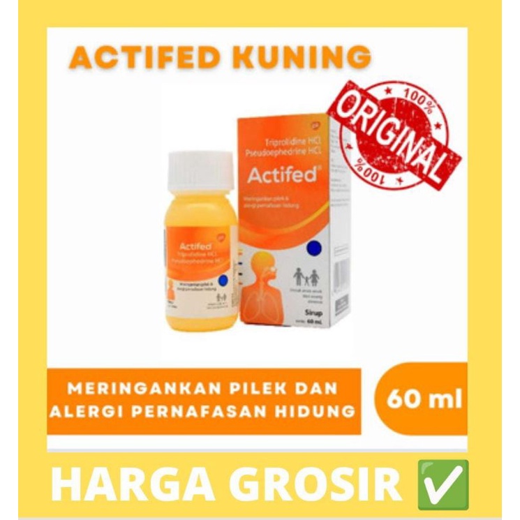 ACTIFED SYRUP KUNING - 60 ML