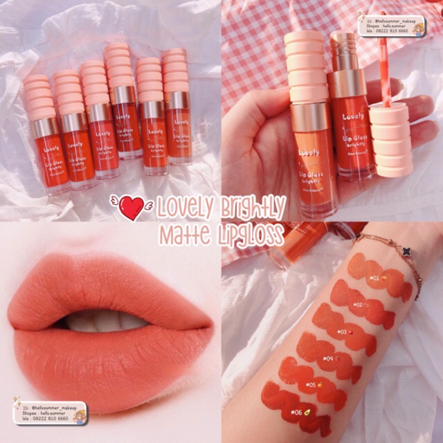 [ORI THAILAND] Kiss Beauty Lovely Matte Lipgloss