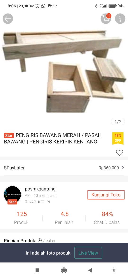 Pengiris Bawang Merah / Pasah Bawang | Pengiris Keripik Kentang