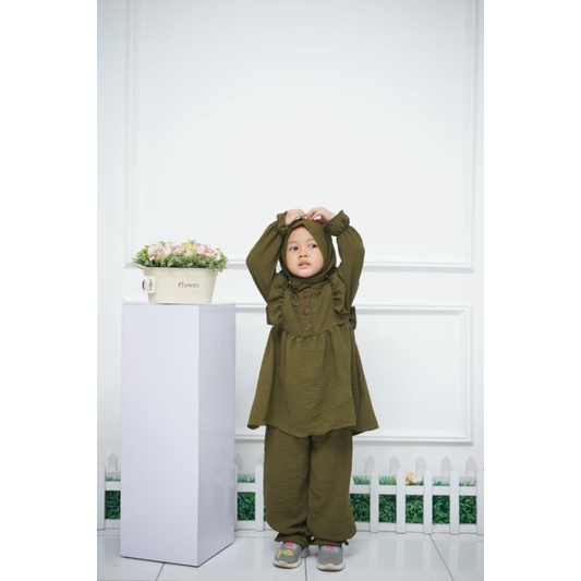 BAJU ANAK PEREMPUAN/ BAJU ANAK/ BAJU ANAK LEVIS WARNA ARMY