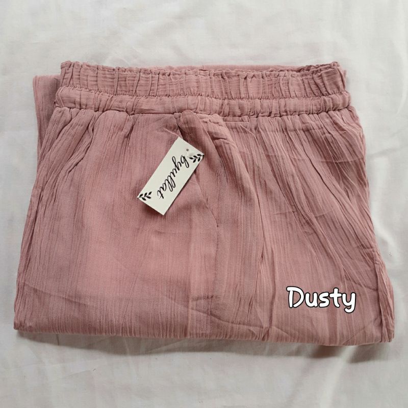 RUBY CRINKLE CULLOTE / CELANA KULOT CRINKLE PREMIUM-Dusty