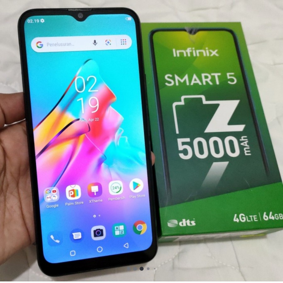infinix smart 5 3/64 gb second fullset garansi