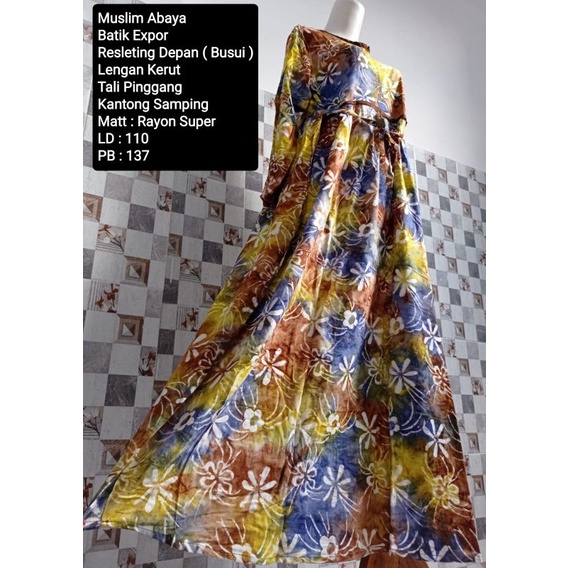 GAMIS BATIK WANITA HOME DRESS BATIK KLASIK GAMIS BATIK BUSUI WANITA DASTER BATIK WANITA BAHAN RAYON SUPER PRINTING BATIK UKURAN JUMBO FIT XL LINGKAR DADA 110 CM